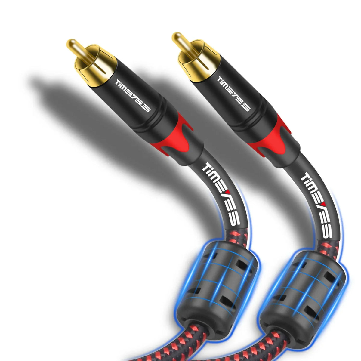 RCA Triple Shielded Audio Cable Rca To Rca Audio/Video Subwoofer Cable for Home Theater Sound Bar DVD TV Amplifier Hi-Fi System
