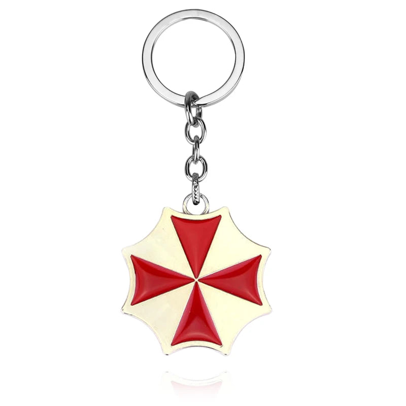 Residents Evils Key Chain Adornment Gifts Car Keychain Toy Umbrella Corporation Sublimation Blank Keyring Edc Necklace Jewelry