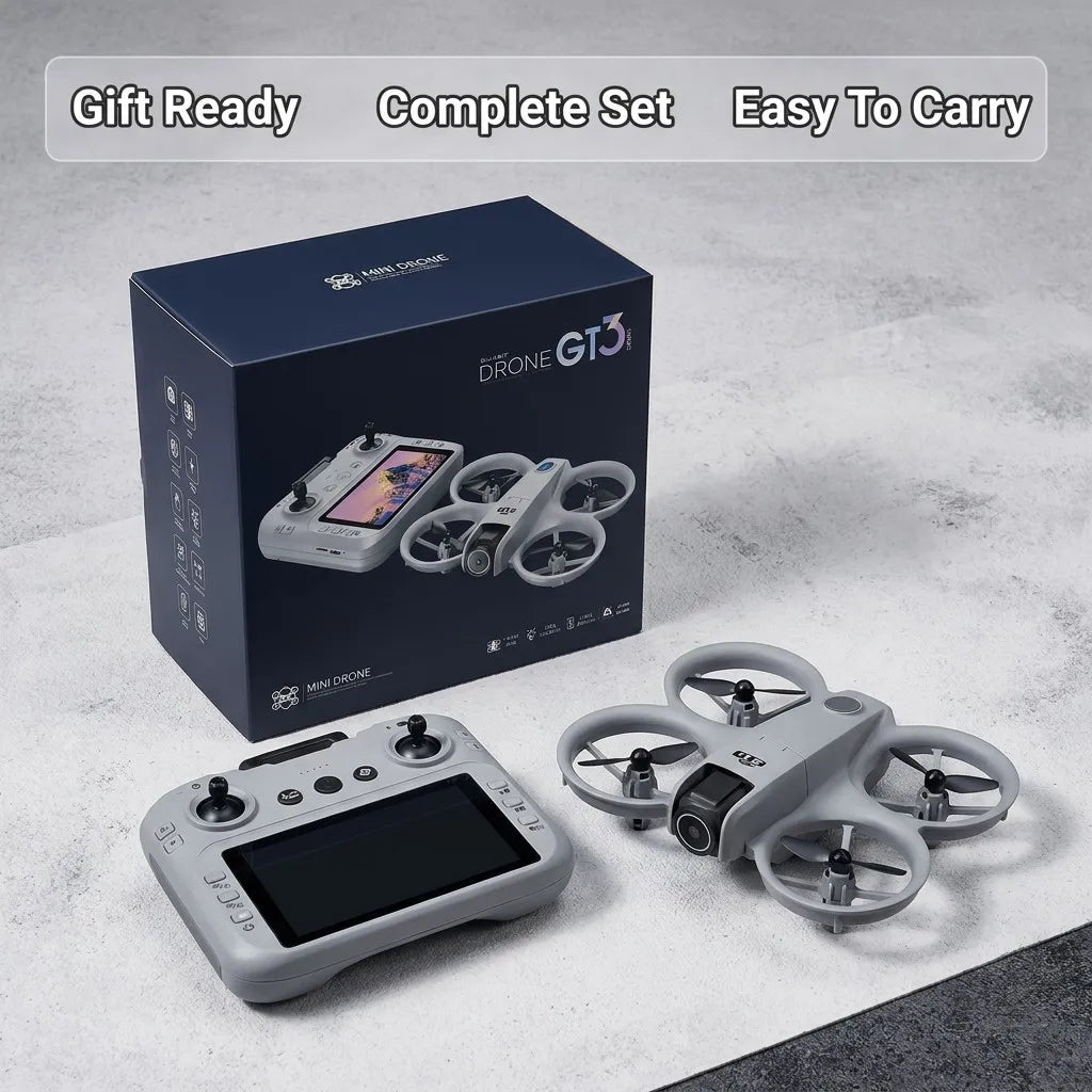 LISM GT3 Max Drone 4K Professional Camera Mini Flying Camera FPV Dron Brushless Motor Optical Flow Hovering Childrens Gifts Toys
