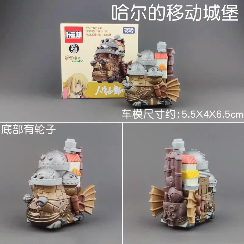 Original TAKARA TOMY TOMICA Studio Ghibli Spirited Away Figure Totoro Catbus Kaiba Tram Cartoon Car Model Collectible Toy Gift