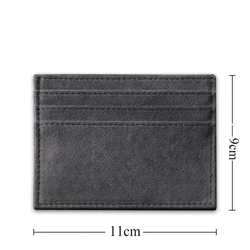 Customizable 3D Laser Engraved Name Personalized Women Men Wallet PU Faux Leather Fashion Design Simple Lightweight Card Wallet