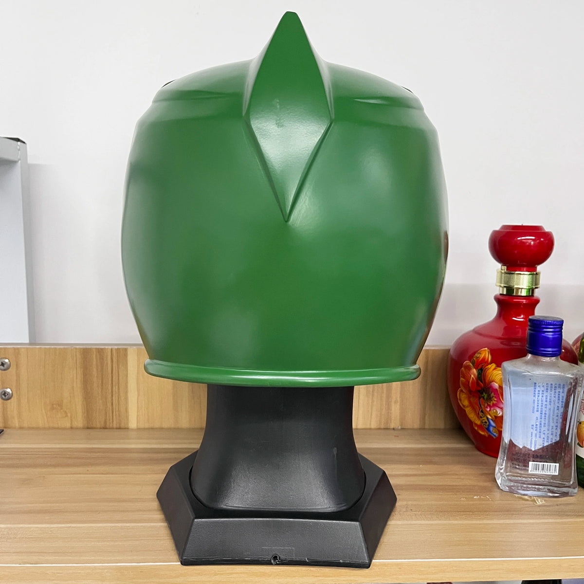 Power Rangers Lightning Collection Mighty Morphin Green Ranger Helmet Replica Green Helmet Cosplay Toy for Birthday Gift TK187