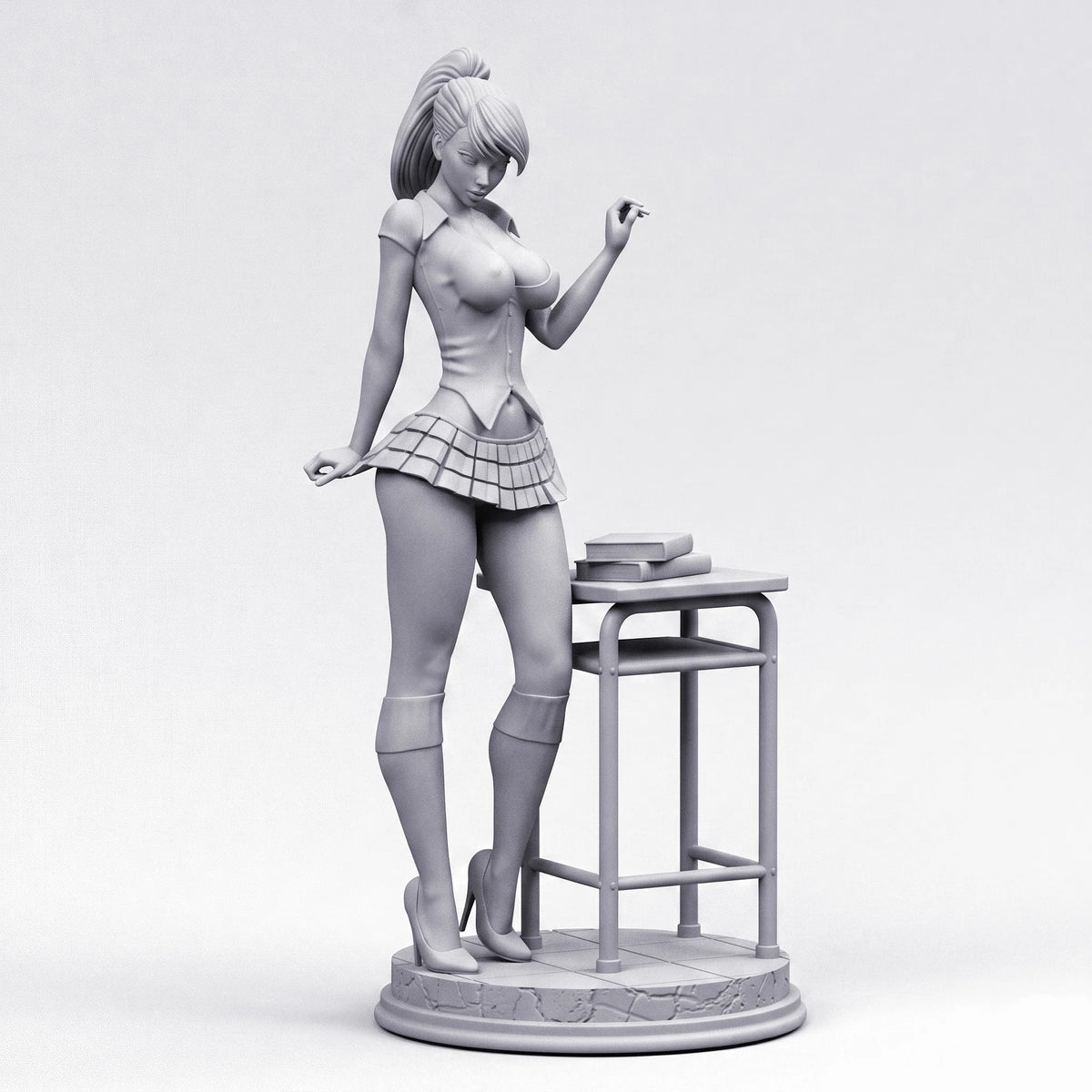 1/24 1/18 1/12 hot student Unpainted Unassembled 3D Printing Model Garage Kits (Requires Painting and Assembly)