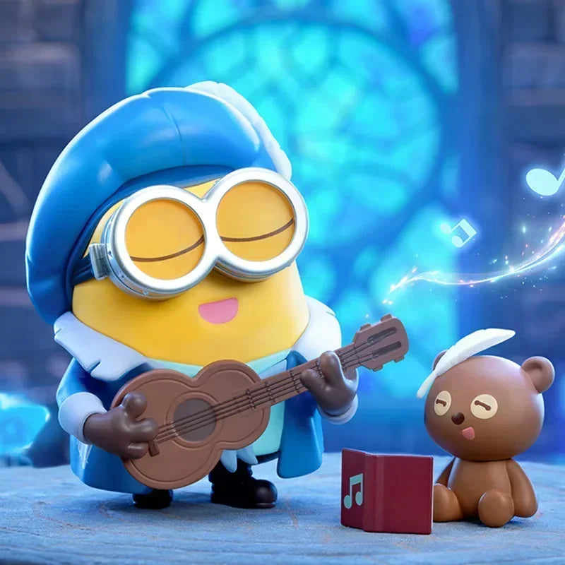POP MART Minions Bedtime Stories by Bob and Tim Series Blind Box Toys Anime Action Figure Surprise Genuine Original Mystery Box