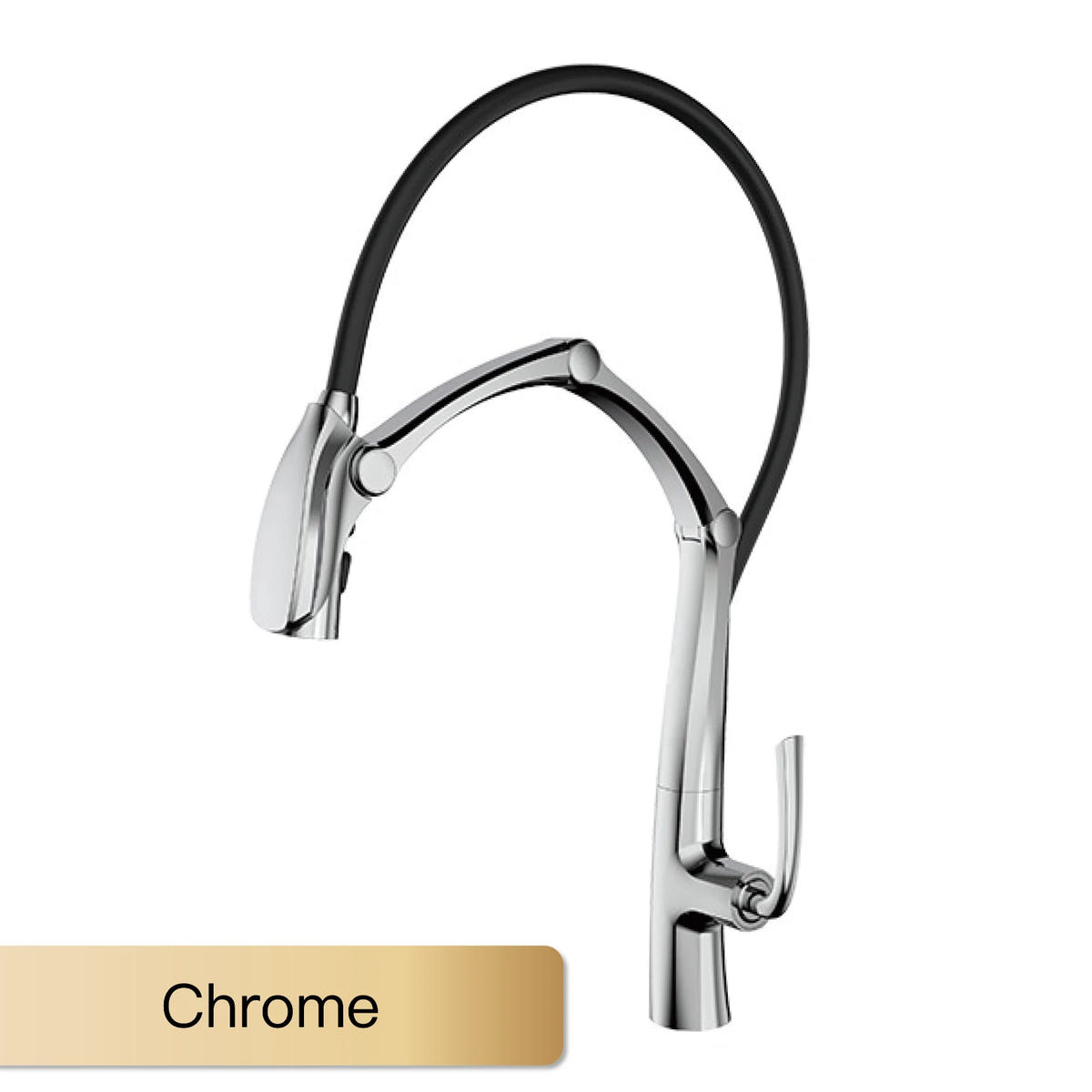 AITANA Gun Grey Luxury Brass LED Display Kitchen Faucet,Touchless Sensor,Pull-Out 3-Function Spray Water-Saving SinK Mixer