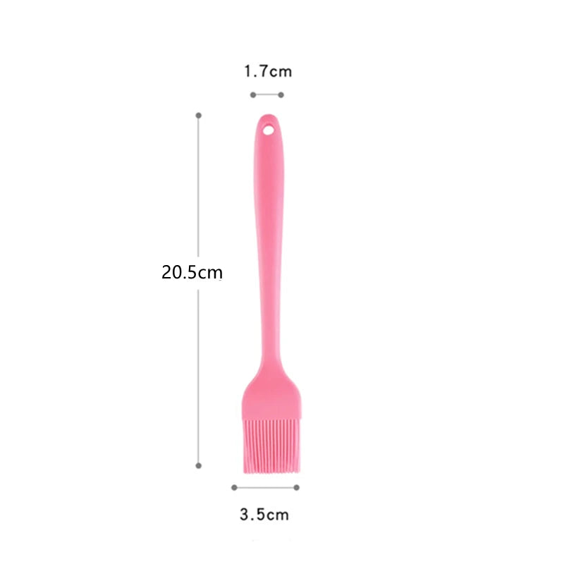 Food Grade Silicone Oil Brush Barbecue Basting Brush Heat Resistant Pastry Brush Oil Brush For BBQ Cooking Baking Tool