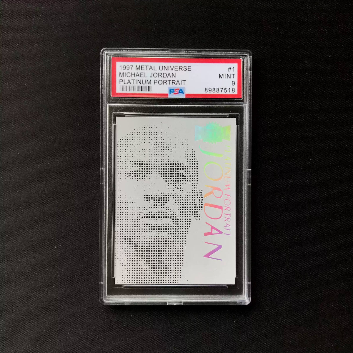Fan Made DIY 1997 Metal Universe Jordan Kobe Platinum Portrait Replica Design Collectible Basketball Cards Sports Card Hobby
