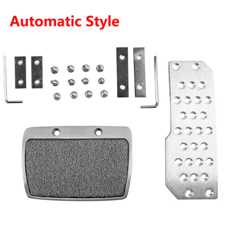 Universal Replacement Car Pedals Manual Foot Rest Automatic Racing Car Pedal Aluminium Brake Clutch Foot Pedal Pad Cover