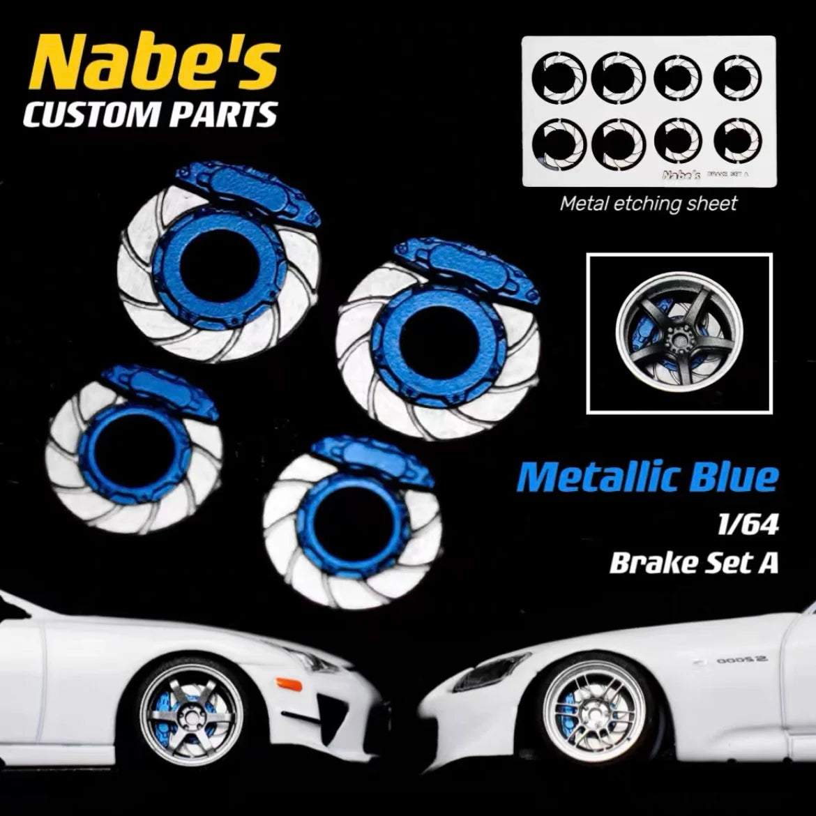 Hotwheels Tomica MiniGT (Supplied with axle) 1/64 Chika Wheels with Rubber Tires Model Car Modified Parts BBS RS JDM VIP For