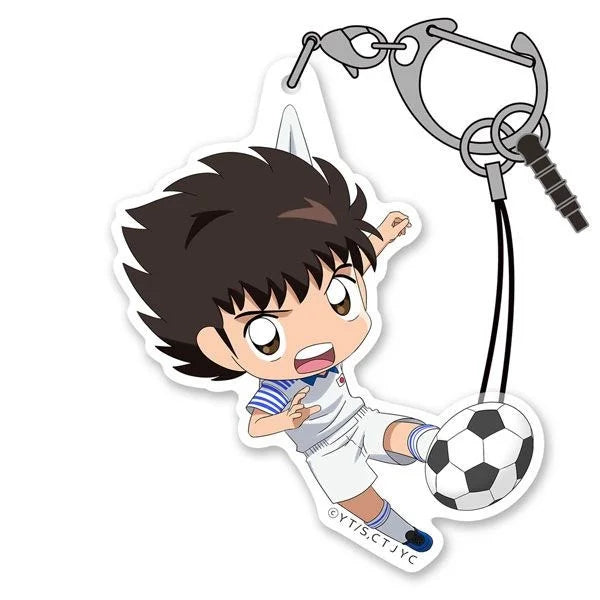 New Cute Captain Tsubasa Acrylic Keychain Figure HD Game Peripherals Arrangement Office Car Bag Pendant Wholesale TOY 6cm