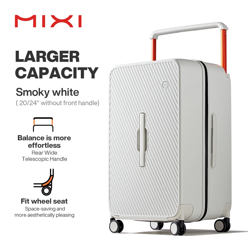 Mixi Large-Capacity Suitcase Trolley Case 26inch Checked in Hardside Rolling Wheels Luggage Wide Handle Travel Suitcases M9276DH