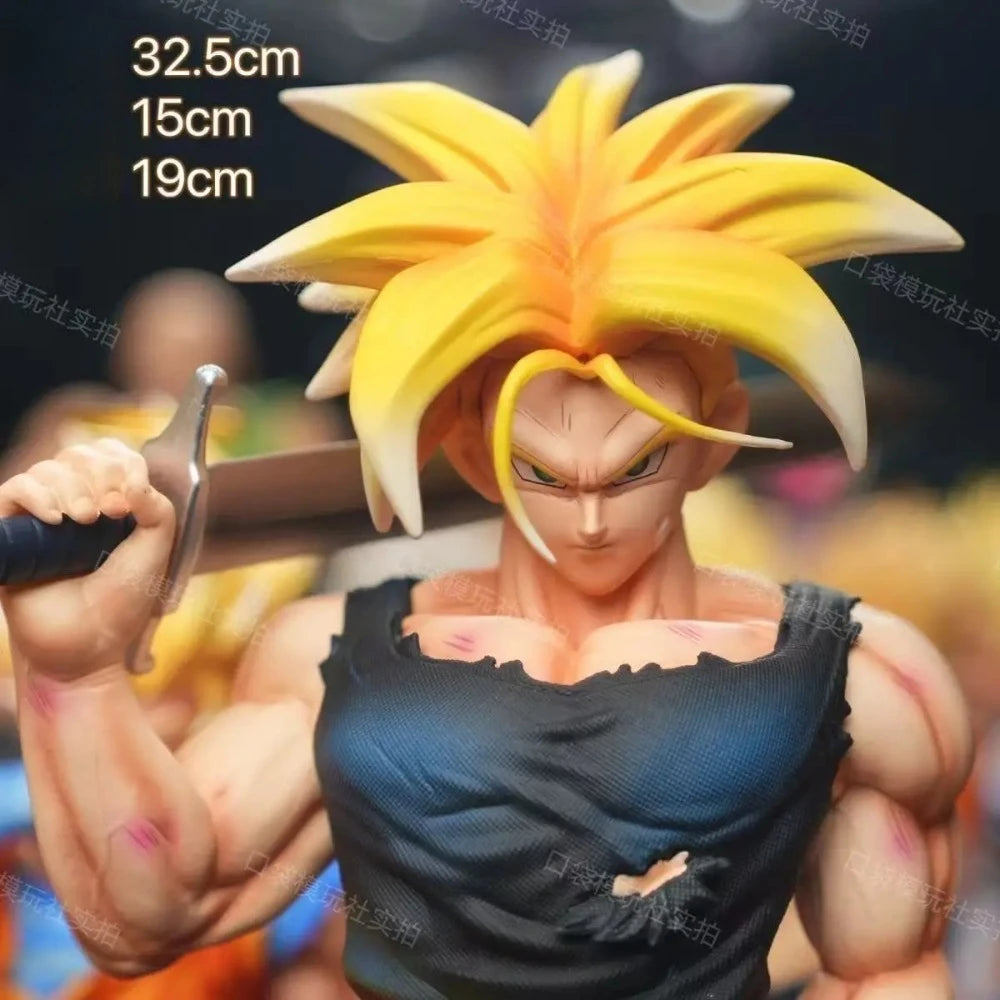 32.5cm/12.8in Anime Dragon Ball Z Figure DBZ Figurine Trunks Action Figures PVC Statue Collection Model Gifts Toys