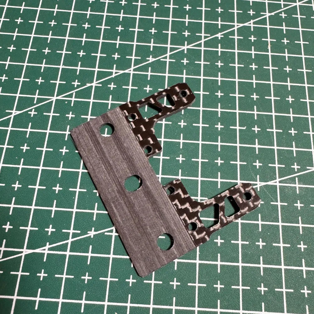 homemade Mini 4WD MS Chassis Upgrade Parts with Internal Suspension Fish Tail with Sub Brake Angle