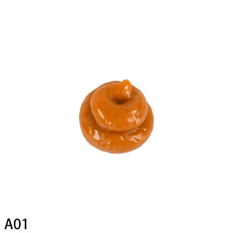 Creative prank BB toy simulation Baba soft rubber decompression poop pinching music prank April Fool's Day decompression