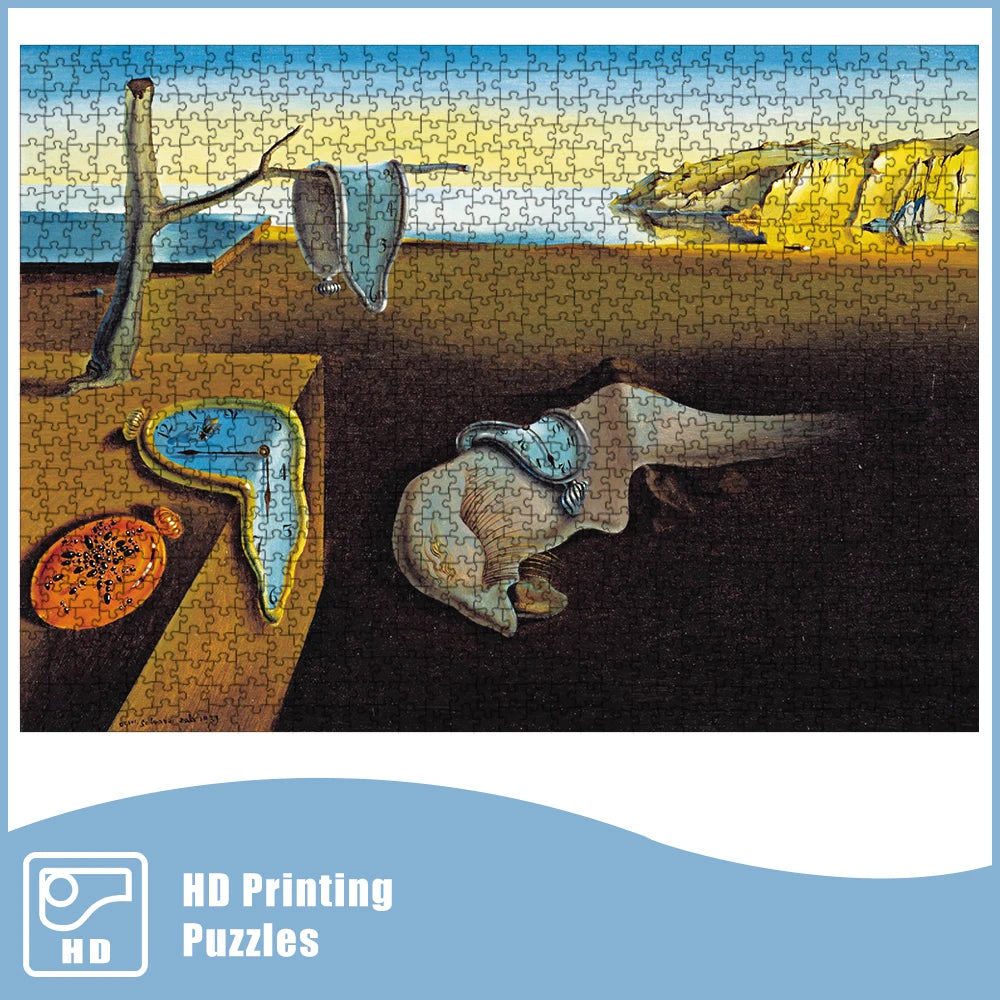 Jigsaw Puzzle 1000 Pieces for Adult Fine Art Collection Toy Salvador Dali The Persistence of Memory