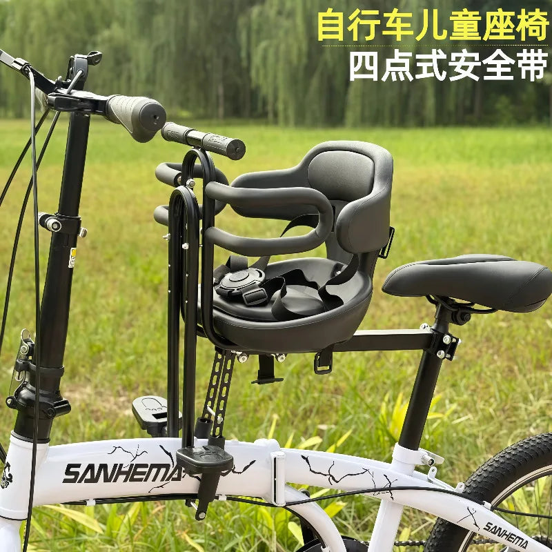 Folding Bicycle Front Child Seat Mountain Bike Baby Seat