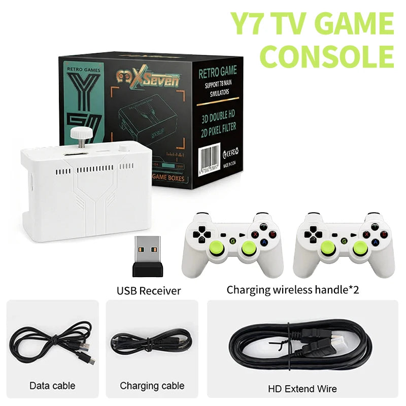 2026 New Coopreme Y7 X7 128G Linux System 4K Video Game Console TV Box Wireless Controller Retro Game 10000+ Support PSP