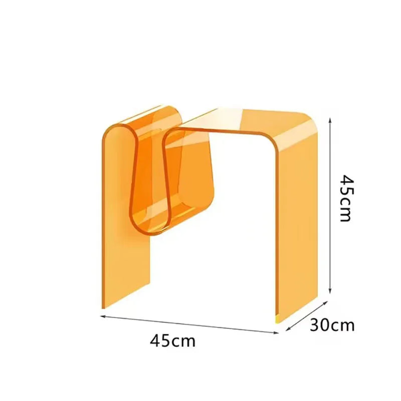 Luxury Transparent Acrylic Coffee Tables,Living Room Sofa Side,Small Table,Home Furniture,Bedroom Bedside Cabinet, Customized
