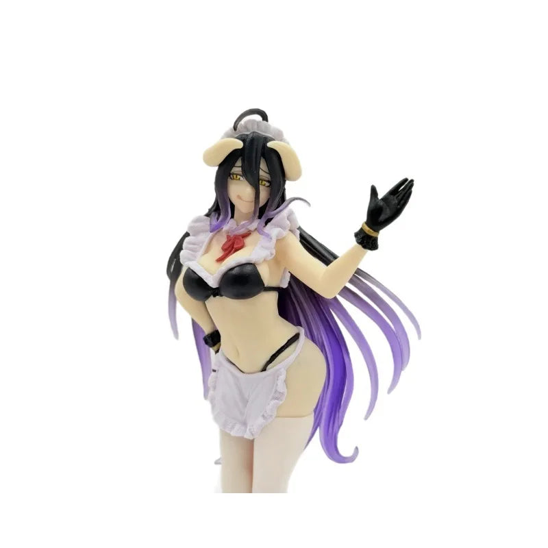 Taito Anime Figure Overlord Albedo Maid Outfit Pvc Collectible Prize Model Desktop Decoration For Adult Anime Fans