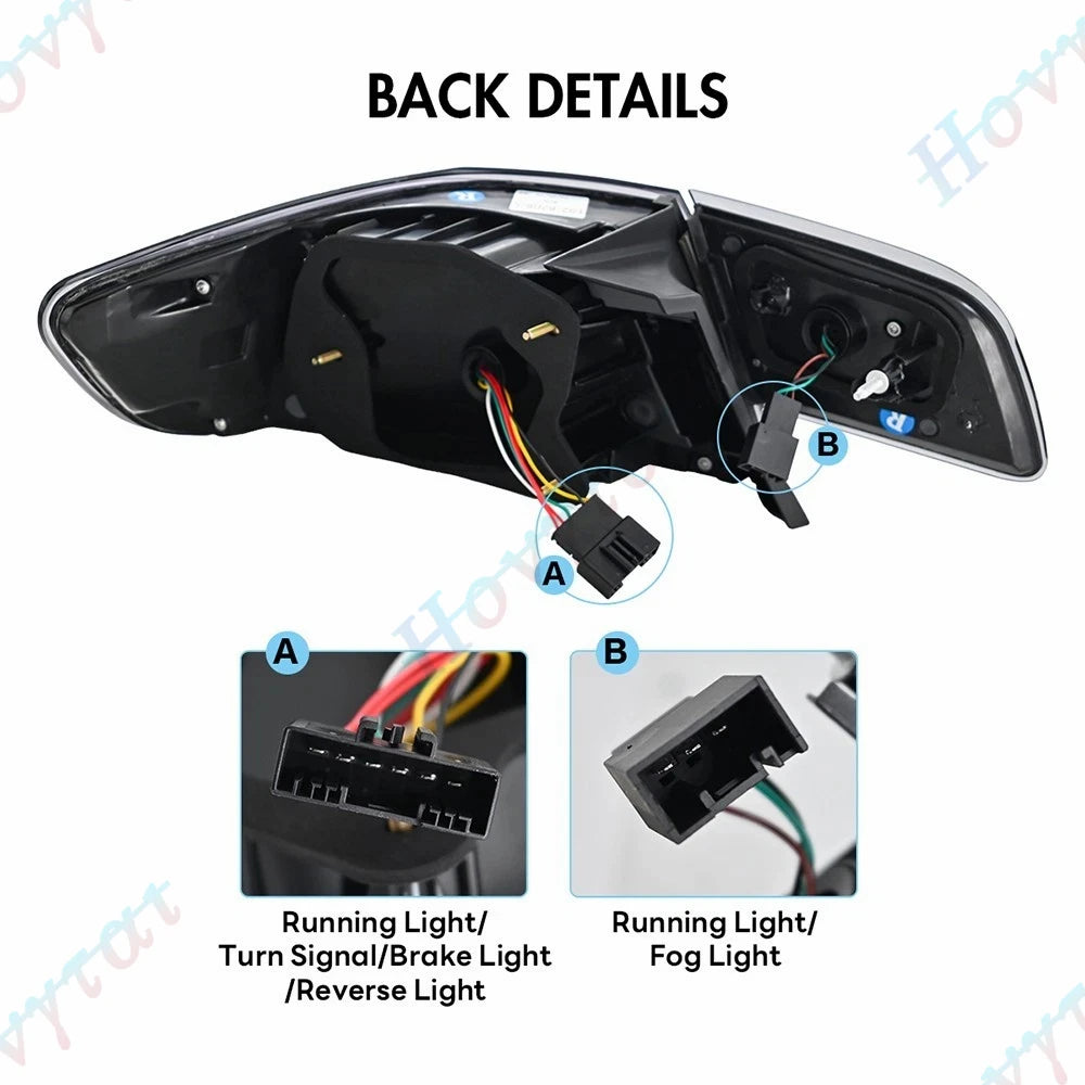 Pair LED Taillights For BMW 3 Series E92 M3 Coupe LCI 316i 318i 320i 325i 2006 - 2012 Taillamp Rear Lamp Brake Fog Signal Light
