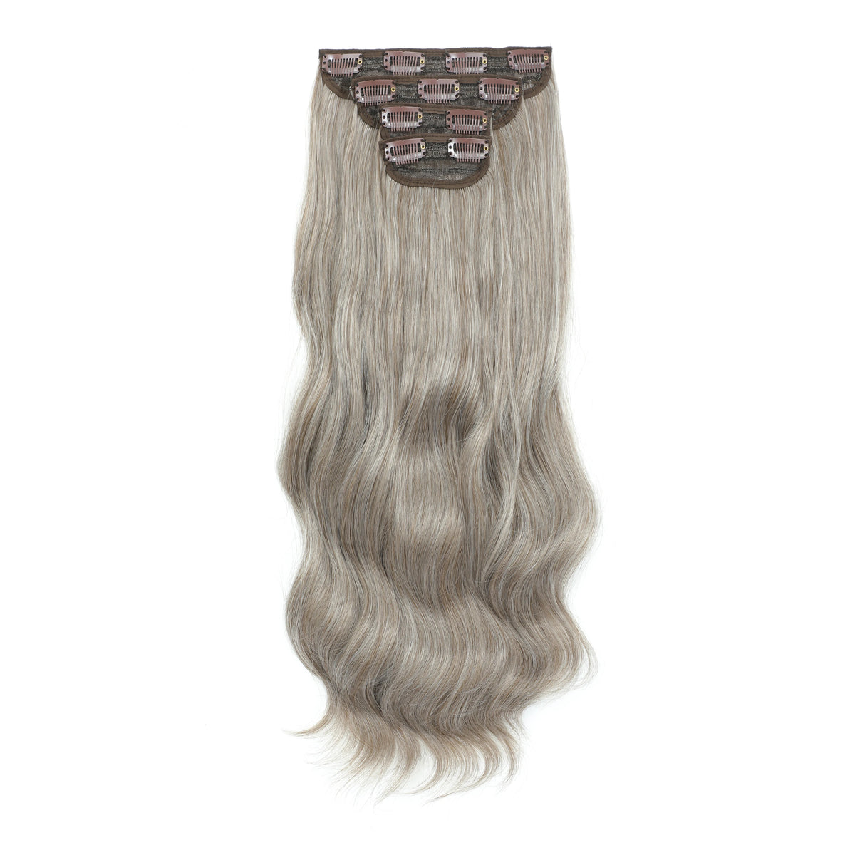 24Inches 220Grams Body Wave Clips In Piano Blond 27/613 M888 Bio Protain High Temperature Synthetic Hair Extensions 4Pcs/Lot