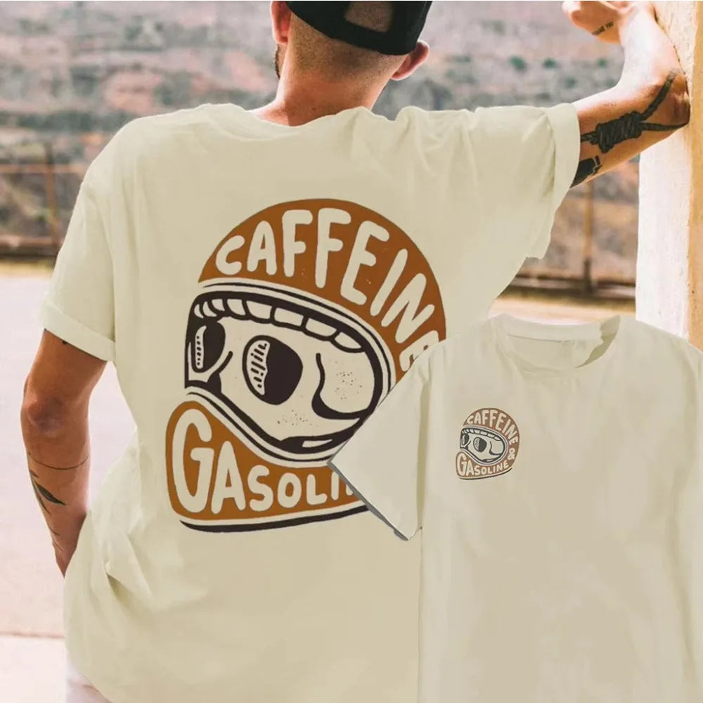2025 Latest Original Pattern Printed Cotton T-shirt Men's Summer Casual Top Short Sleeve Classic Fashion Crew-neck T-shirt