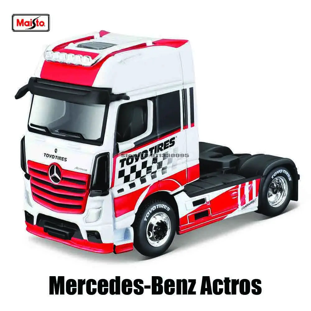 Maisto 1:64 Mercedes-Benz MACK Anthem Trailer trailer model simulation car model alloy car toy male collection gift