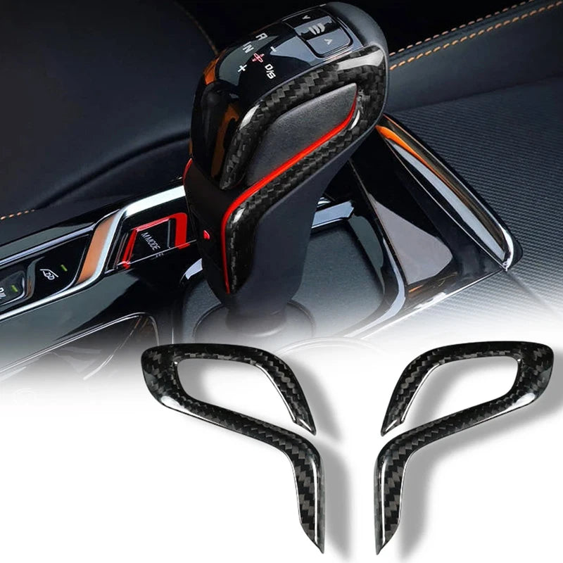 Real Carbon Fiber For BMW F90 M5 F97 X3M F98 X4M 2019-2023 Car Automatic Shift Gear Knob Cover Trim Car Interior Accessories