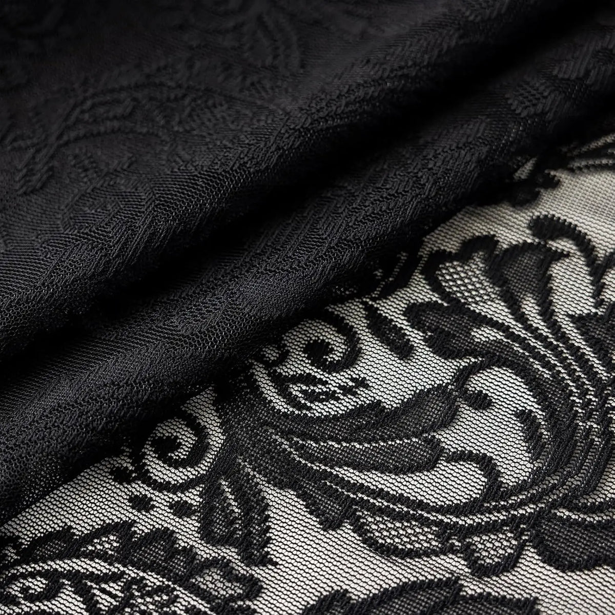 2PCS Black Phoenix Tail Curtains Are Wrinkle-Resistant, Wear-Resistant, Simple and Versatile, Universal for Bedrooms and Living