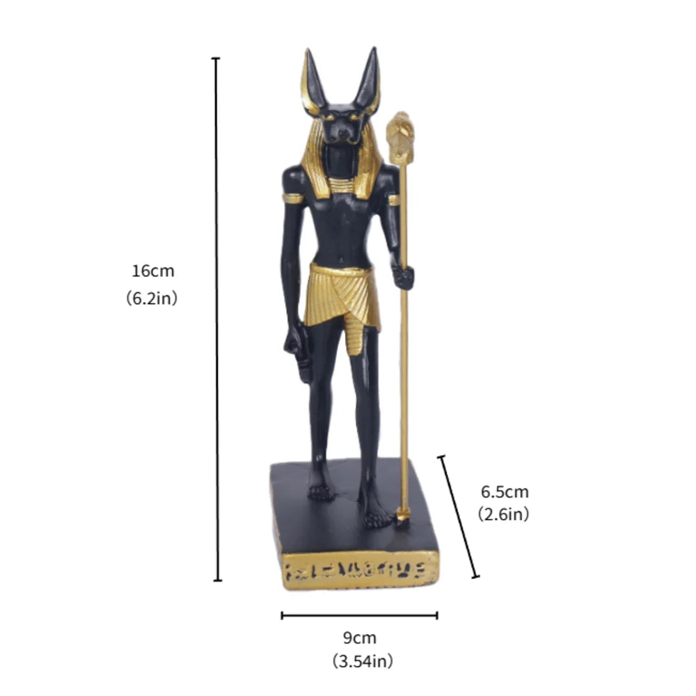 Egyptian Mythology Anubis Statue Resin Craft for Home Decoration in Bedroom, Living Room, and Study