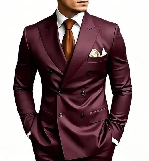 Luxury Fashion Light Suit Suit Men's Banquet Daily Casual Business suit men wedding suits for men