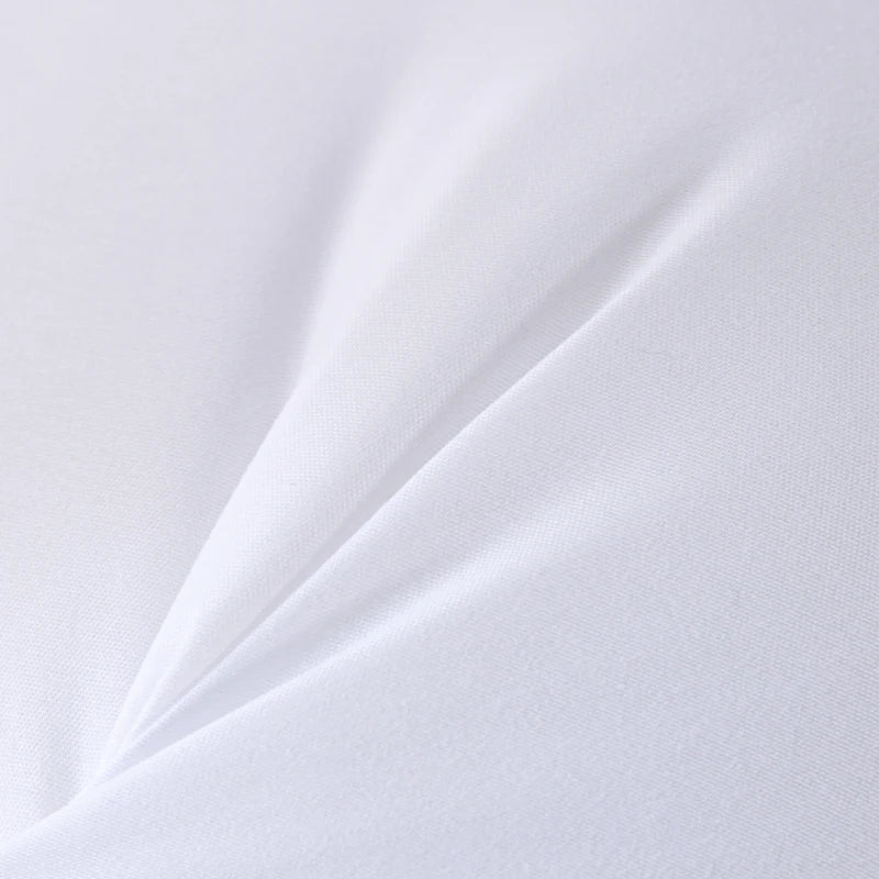 Quilted Down Pillow Soft White Single Pillow with Geometric Pattern Hotel-Quality Bed Pillow
