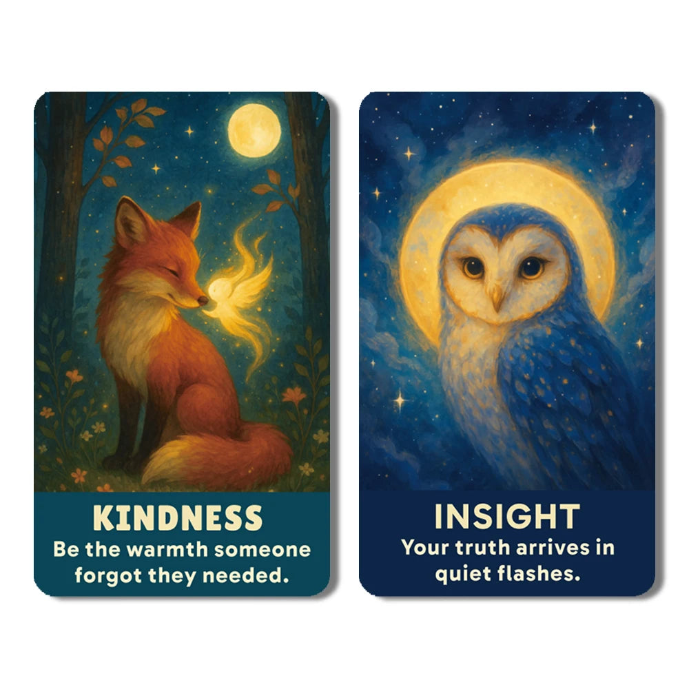 The Soul's Compass Oracle Deck, 80-cards With Messages for The Soul, Daily Reflection and Meditation, 12*7cm, Tarot Cards