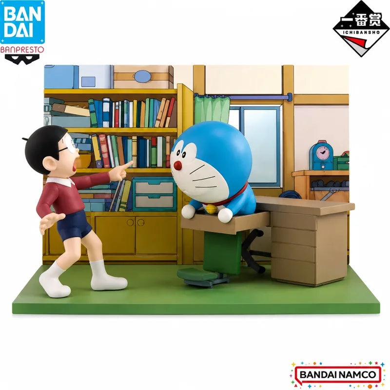 In Stock Bandai Original Ichiban Kuji Doraemon Nobi Nobita Action Figure Model Doll Brand New Boxed Anime Characters Toys Model