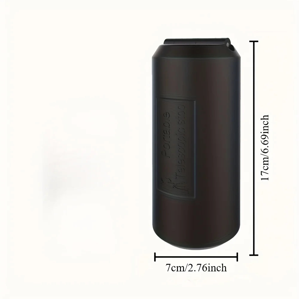 Portable Telescopic Folding Stool Compact as Thermos Multi-section Retractable Design Useful for Camping Hiking Travel Commuting