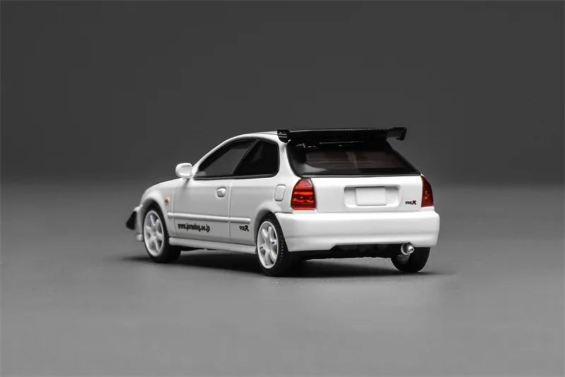 1:64 Civic TYPE R (EK9) j's Racing White Diecast Collector's Vehicle Model Car