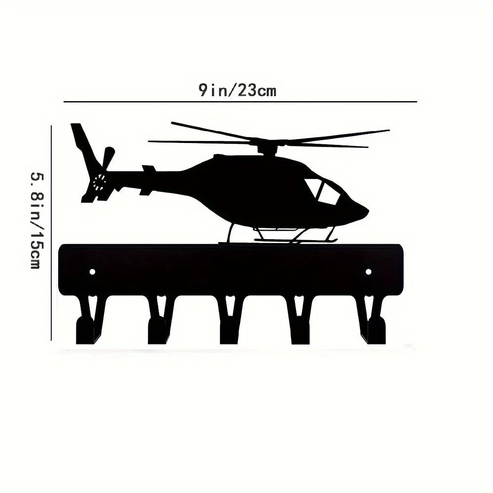Black Racing Car Metal Wall Art Key Holder, Waterproof Rustproof Heavy Duty for Home Garage Decor Gift