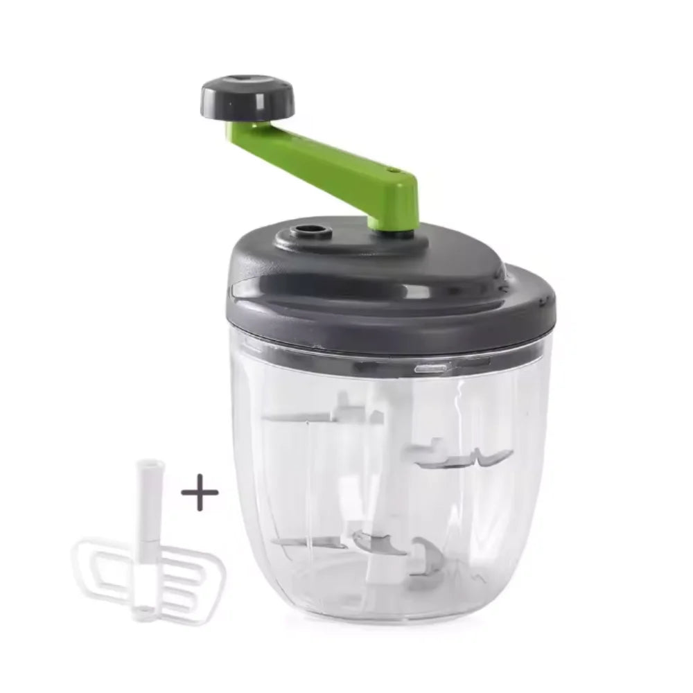 Household 500/900 ML Handcrank Meat Mincer Efficient Quick Manual Vegetable Chopper Labor-saving Plastic Onion Cutter Ginger