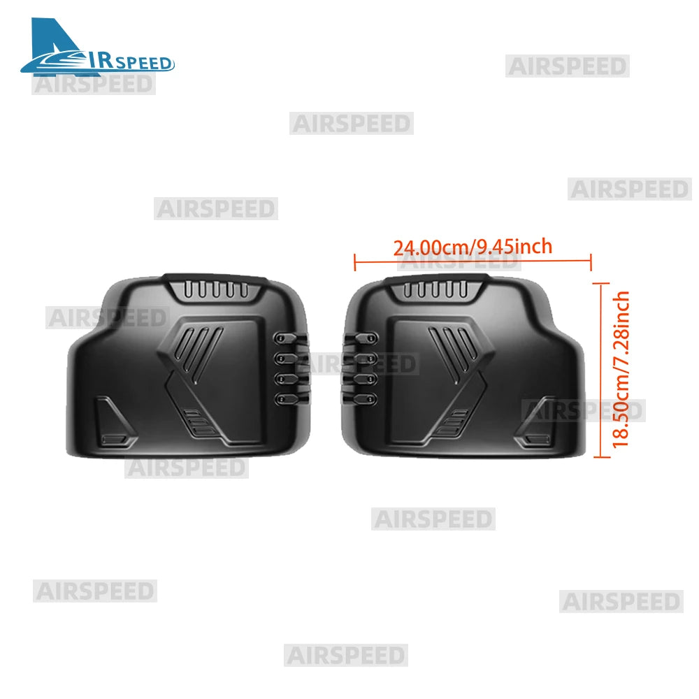 For Suzuki Jimny JB64 JB74 2018 2019 2020 2021 2022 2023 2024 2025 LHD RHD ABS Matte black Car Rearview Mirror Trim Cover 1Pair