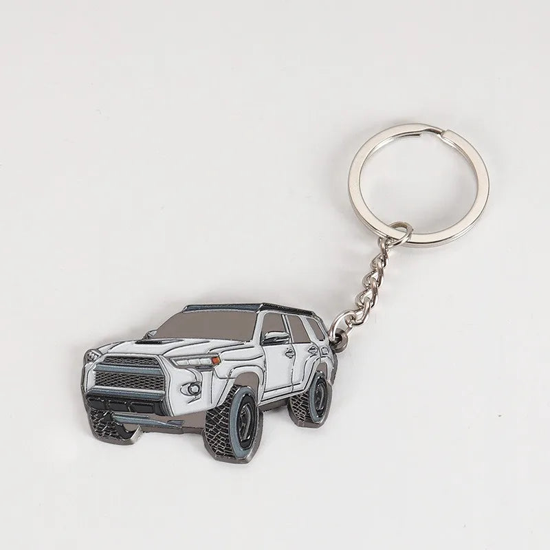 Universal 3D Car Model Keychain Car Enthusiasts Gift Key Accessories Model Key Pendant Keyring Suitable for Toyota 4Runner