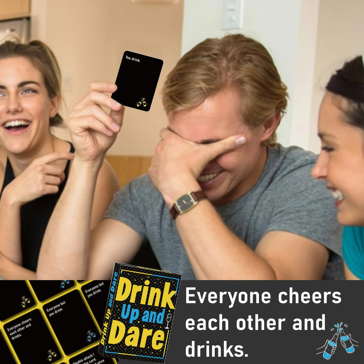 All English Version Card Game,Family & Friends Party Entertainment, Team Building, Perfect Gift for Social Gatherings