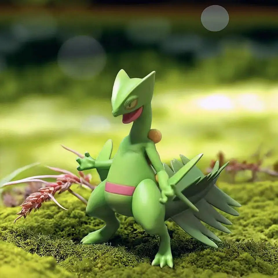 New 9CM Pokemon Sceptile Action Figures Statue Collectible Model Novel Toys Creative Gift