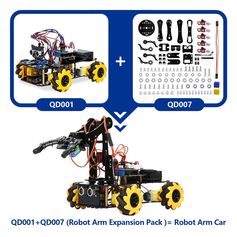 ESP32 Smart Robot Car Kit Remote Control Car for Arduino Programming Project STEM Education Science Coding Kit