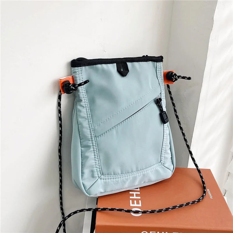 Mini Nylon Crossbody Bag Soft Small Phone Wallet Multifunctional Adjustable Strap Shoulder Bag Crossbody Purse Canvas Purse