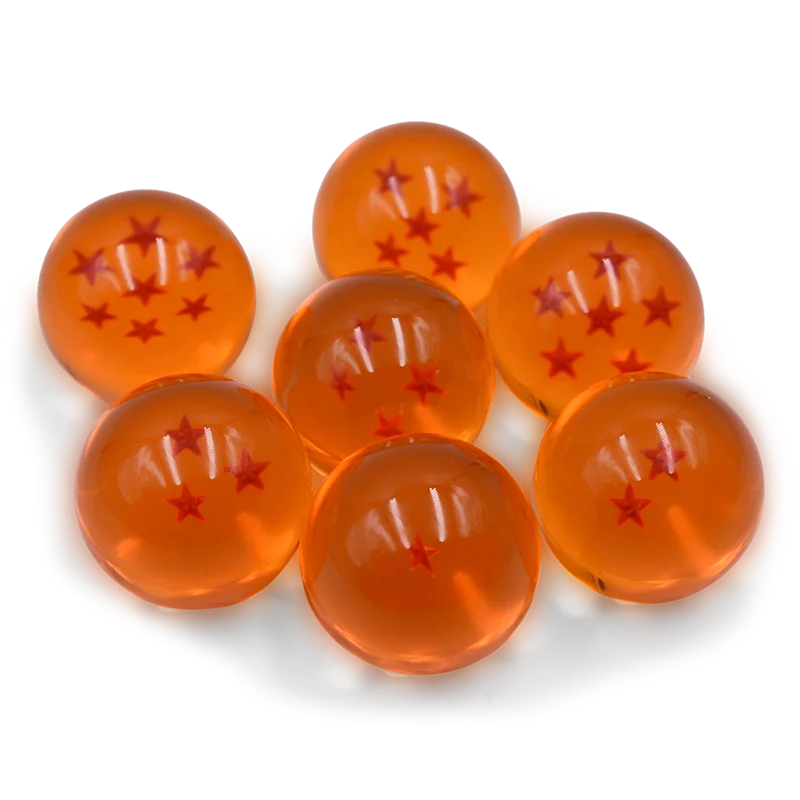 4.3CM Anime DBZ 7 Stars Balls 3.5CM Figures Toys New In Box Shenron Dragon Crystal Balls PVC Collection Complete Set Retail