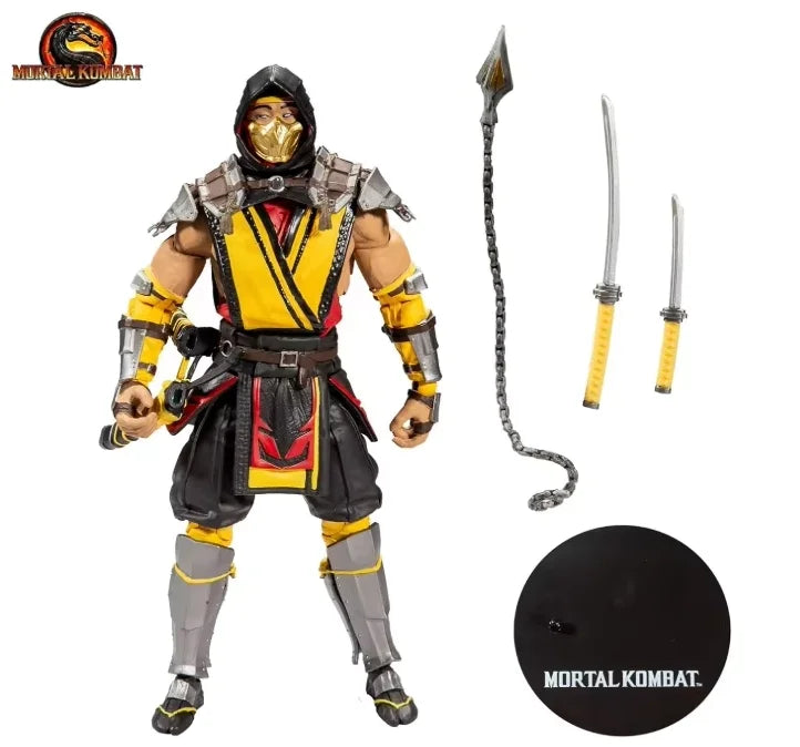 Original Mortal Kombat Sub Zero Scorpion 7" Articulated Action Figure Toys 17cm