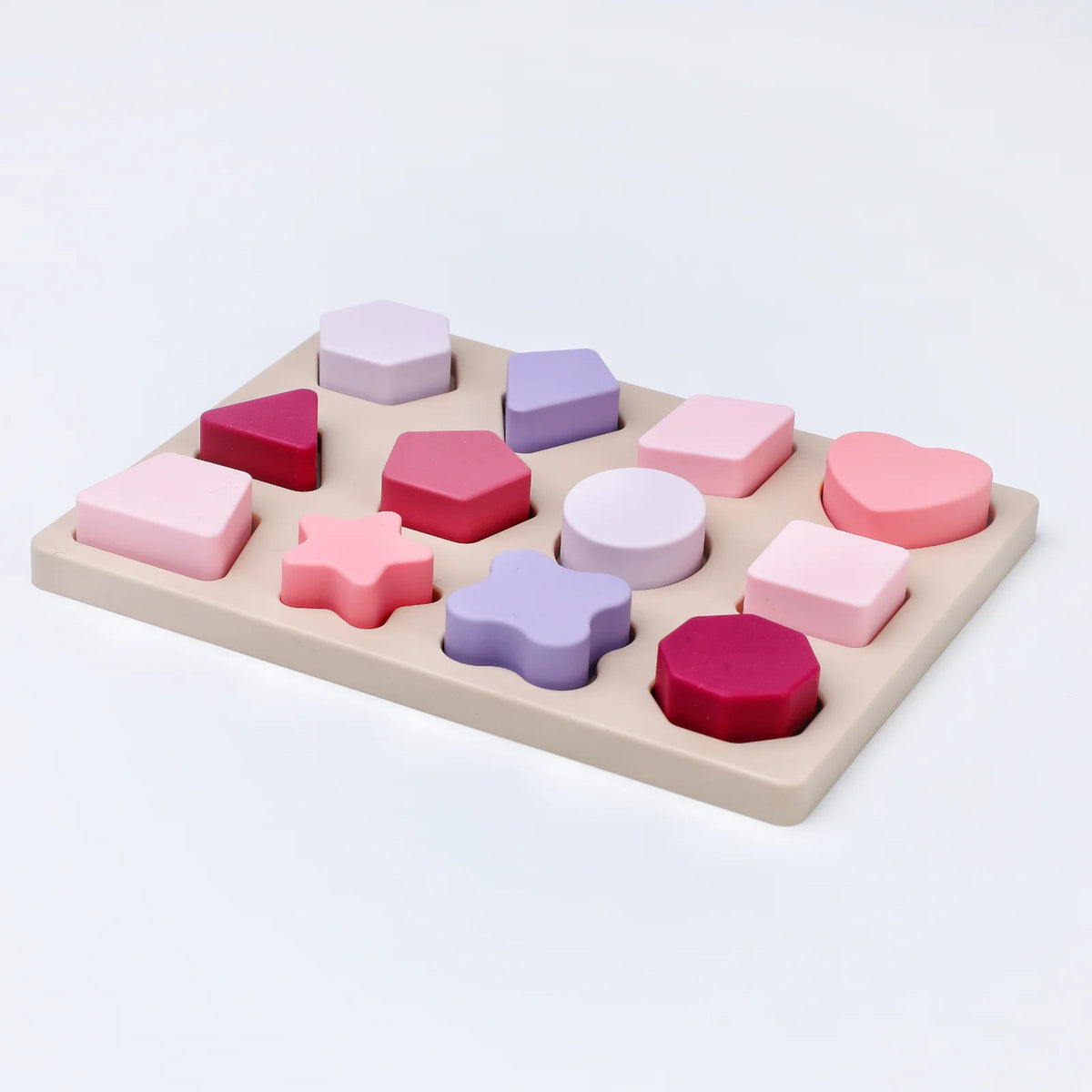 Bitable Silicone Puzzle Montessori Toys for Baby Kids Geometry Shape Matching Games Children Early Educational Toys 1 2 3years