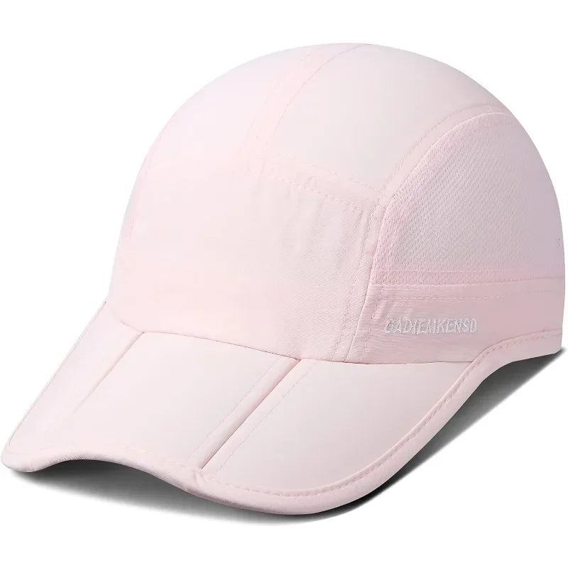 GADIEMKENSD Men Women Folding Climbing Peaked Cap Baseball Cap Outdoor Breathable Camping Hiking Quick Drying Trekking Sun Hat