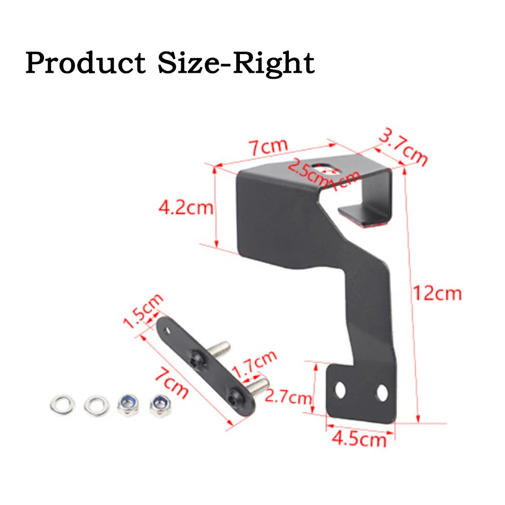 Car A-Pillar Spotlight Mount Bracket Bar Holder for Suzuki Jimny 2019 2020 2021 2022 2023 Winch Hook Straps Exterior Accessory