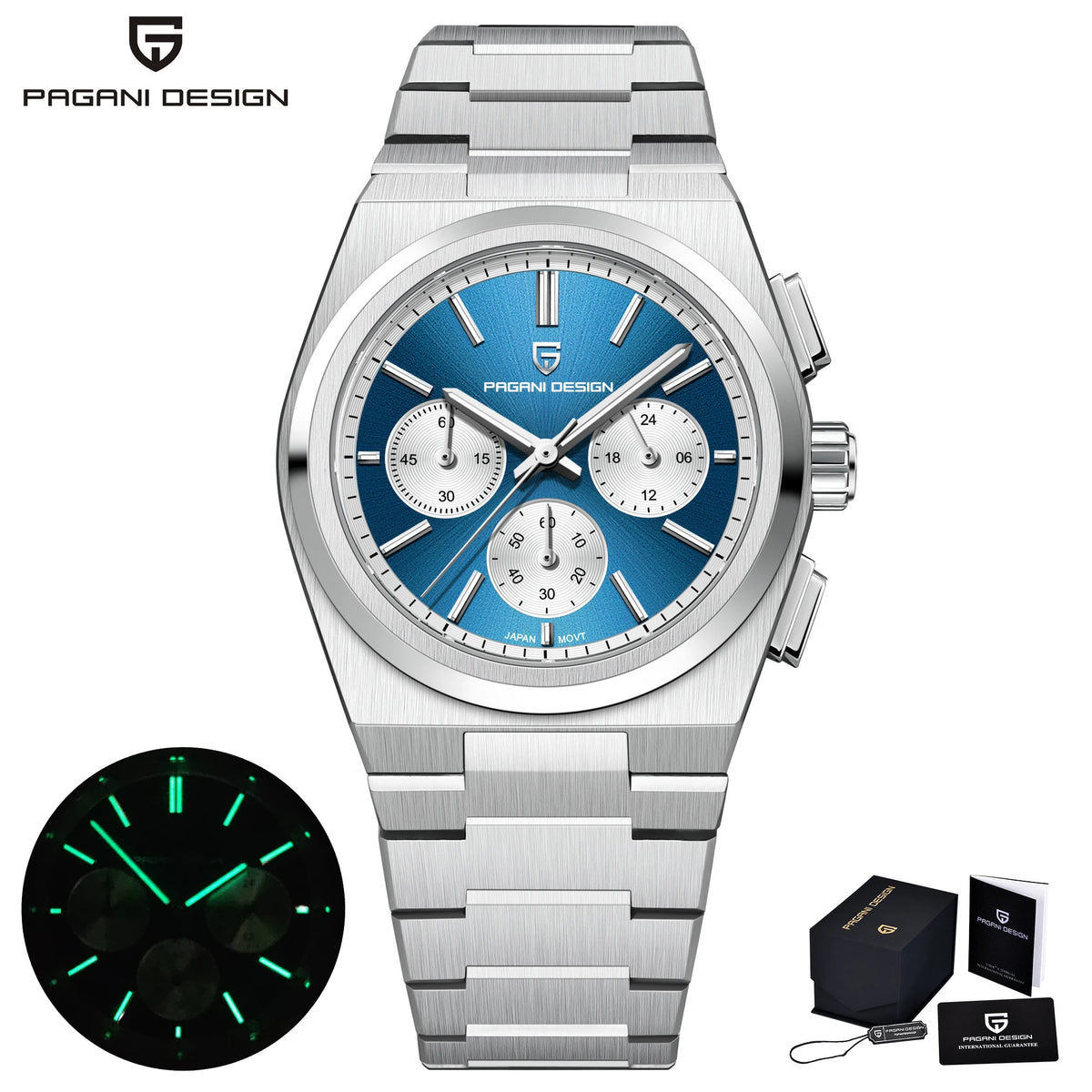 PAGANI DESIGN Men Quartz Watches Sports Waterproof WristWatch for Men Sapphire Glass Automatic Watch Relogio Masculino PD1761